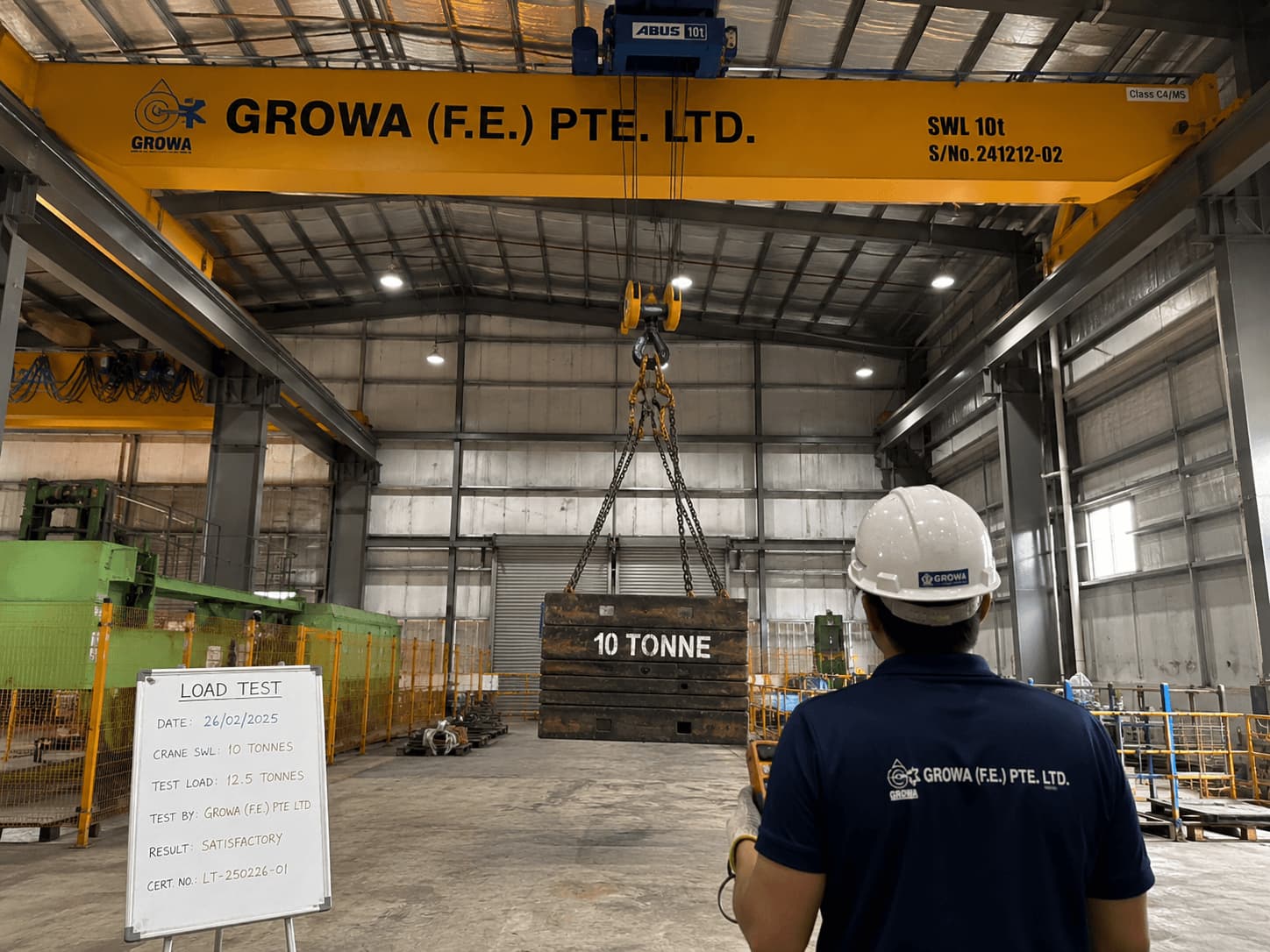 5 Tons Double Girder Overhead Crane Installation
