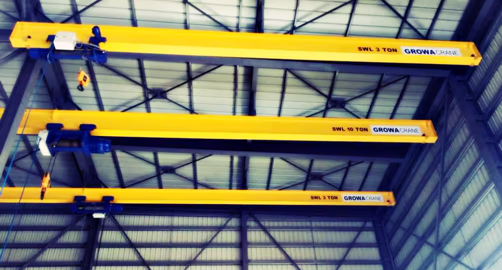 3 and 10 Tons Monorail Single Girder Overhead Crane Installed